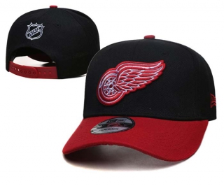 NHL Detroit Red Wings New Era Black Red 9FIFTY Snapback Hat 2001