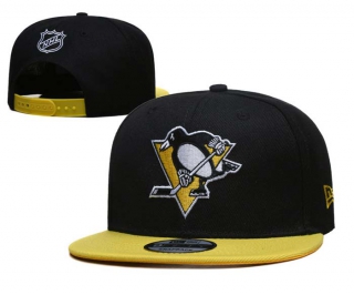 NHL Pittsburgh Penguins New Era Black Gold 9FIFTY Snapback Hat 2002