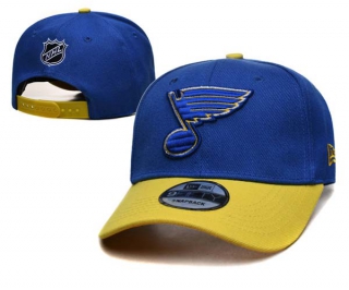 NHL St. Louis Blues New Era Royal Gold 9FIFTY Snapback Hat 2001