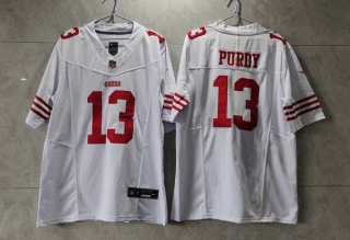 Men's San Francisco 49ers #13 Brock Purdy White 2023 F.U.S.E. Vapor Untouchable Limited Stitched Football Jersey