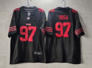 Men's San Francisco 49ers #97 Nick Bosa Black 2023 F.U.S.E. Vapor Untouchable Limited Stitched Football Jersey