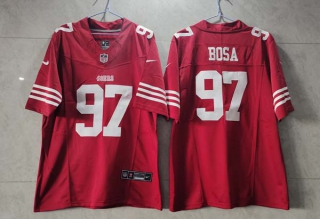 Men's San Francisco 49ers #97 Nick Bosa Red 2023 F.U.S.E. Vapor Untouchable Limited Stitched Football Jersey