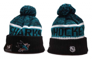 NHL San Jose Sharks New Era Teal Black Knit Beanies Hat 5002