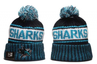 NHL San Jose Sharks New Era Teal Black Knit Beanies Hat 5003