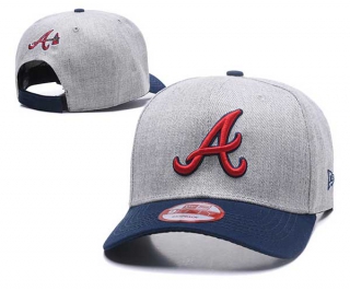 MLB Atlanta Braves New Era Gray Navy 9FIFTY Snapback Hat 2047