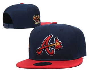 MLB Atlanta Braves New Era Navy Red 9FIFTY Snapback Hat 2049