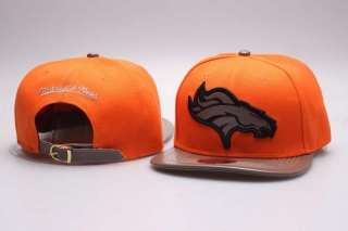 NFL Denver Broncos Mitchell & Ness Orange Brown Adjustable Hat 5002