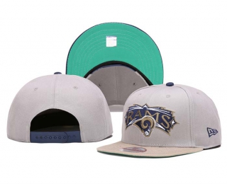 NFL Los Angeles Rams New Era Gray Khaki 9FIFTY Snapback Hat 5002