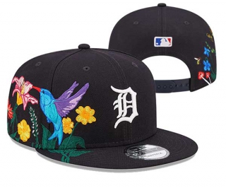 MLB Detroit Tigers New Era Black 9FIFTY Snapback Hat 3014