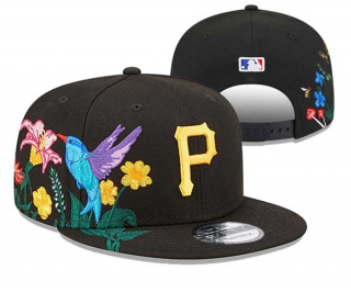 MLB Pittsburgh Pirates New Era Black 9FIFTY Snapback Hat 3020