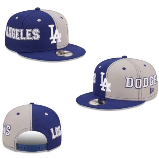MLB Los Angeles Dodgers New Era Royal Gray Team Split 9FIFTY Snapback Hat 2261