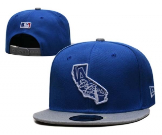 MLB Los Angeles Dodgers New Era Royal Cream State 9FIFTY Snapback Hat 2260