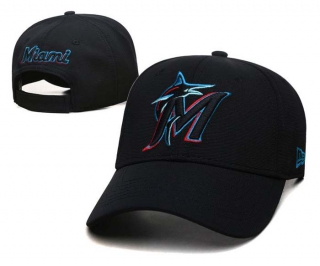MLB Miami Marlins New Era Black 9FIFTY Snapback Hat 2017