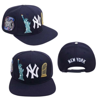 MLB New York Yankees New Era Navy Subway Series 9FIFTY Snapback Hat 2231