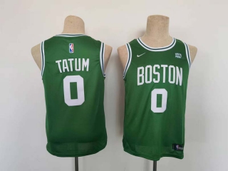 Men's NBA Boston Celtics #0 Jayson Tatum Kelly Green Nike Vistaprint Patch Jersey