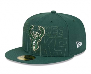 NBA Milwaukee Bucks New Era Hunter Green 2023 NBA Draft 9FIFTY Snapback Hat 2016