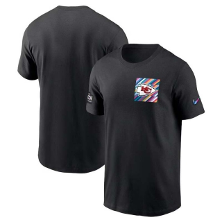Men's Kansas City Chiefs 2023 NFL Crucial Catch Sideline Tri-Blend Nike Black T-Shirt