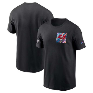 Men's Tampa Bay Buccaneers 2023 NFL Crucial Catch Sideline Tri-Blend Nike Black T-Shirt