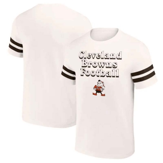 Men's Cleveland Browns NFL x Darius Rucker Collection By Fanatics Cream Vintage T-Shirt