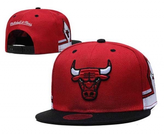 NBA Chicago Bulls Mitchell & Ness Red Black Snapback Hat 2190