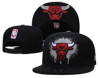 NBA Chicago Bulls New Era Black 9FIFTY Snapback Hat 6064