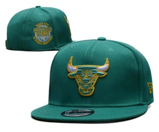 NBA Chicago Bulls New Era Green Windy City 6x World Champions 9FIFTY Snapback Hat 2213