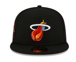 NBA Miami Heat New Era Black 9FIFTY Snapback Hat 2015
