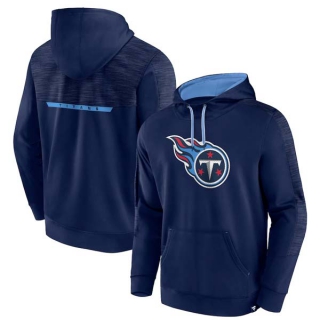 Men's NFL Tennessee Titans Fanatics Branded Navy Defender Evo Pullover Hoodie