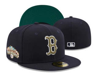 MLB Boston Red Sox New Era Navy 100 Years Spring Training Botanical 59FIFTY Fitted Hat 3001