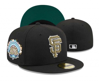 MLB San Francisco Giants New Era Black 25th Anniversary Spring Training Botanical 59FIFTY Fitted Hat 3001
