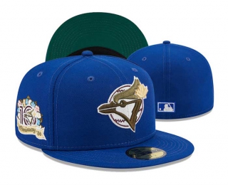 MLB Toronto Blue Jays New Era Blue 10th Anniversary Spring Training Botanical 59FIFTY Fitted Hat 3001