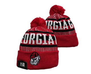 NCAA Georgia Bulldogs New Era Red Beanies Knit Hat 3001