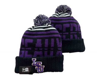 NCAA LSU Tigers New Era Black Beanies Knit Hat 3001