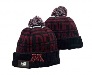 NCAA Minnesota Golden Gophers New Era Black Beanies Knit Hat 3001