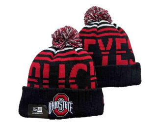 NCAA Ohio State Buckeyes New Era Black Beanies Knit Hat 3001