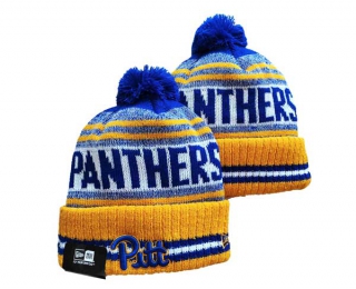 NCAA Pitt Panthers New Era Gold Beanies Knit Hat 3001