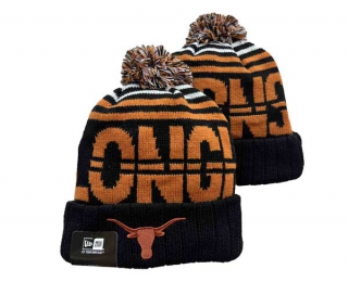 NCAA Texas Longhorns New Era Black Beanies Knit Hat 3001