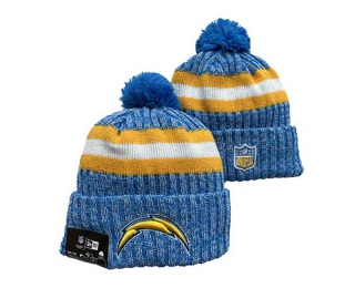 NFL Los Angeles Chargers New Era Powder Blue 2023 Sideline Cuffed Beanies Knit Hat 3020