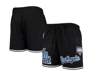 Men's MLB Los Angeles Dodgers Pro Standard Black 2020 World Series Mesh Shorts