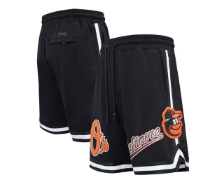 Men's MLB Baltimore Orioles Pro Standard Black Team Shorts