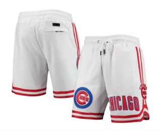 Men's MLB Chicago Cubs Pro Standard White Team Logo Shorts