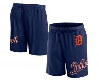 Men's MLB Detroit Tigers Fanatics Branded Navy Clincher Mesh Shorts