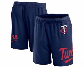 Men's MLB Minnesota Twins Fanatics Branded Navy Clincher Mesh Shorts