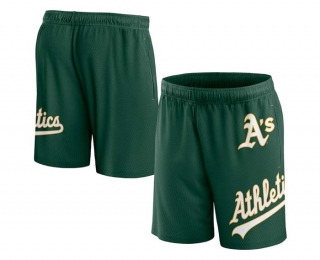 Men's MLB Oakland Athletics Fanatics Branded Green Clincher Mesh Shorts