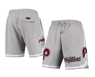 Men's MLB Philadelphia Phillies Pro Standard Gray Team Shorts