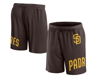 Men's MLB San Diego Padres Fanatics Branded Brown Clincher Mesh Shorts