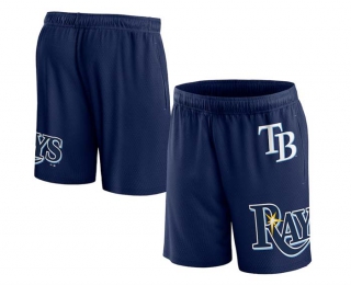 Men's MLB Tampa Bay Rays Fanatics Branded Navy Clincher Mesh Shorts