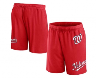 Men's MLB Washington Nationals Fanatics Branded Red Clincher Mesh Shorts