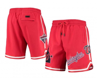 Men's MLB Washington Nationals Pro Standard Red Team Shorts