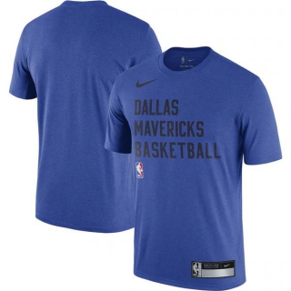 Men's NBA Dallas Mavericks Nike Blue 2023-24 Sideline Legend Performance Practice T-Shirt